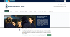 Desktop Screenshot of navyrugbyunion.co.uk