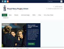 Tablet Screenshot of navyrugbyunion.co.uk
